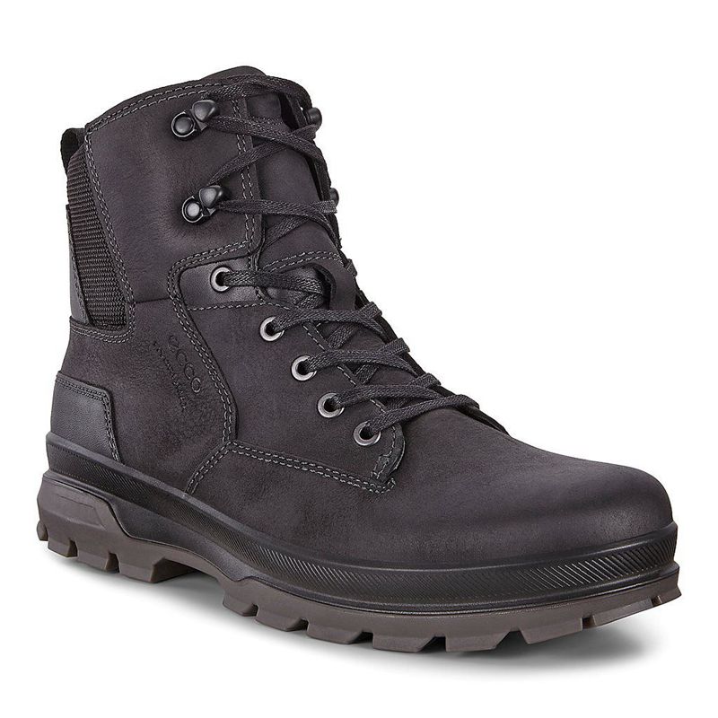 Men Boots Ecco Rugged Track - Snow Boots Black - India SMRHGZ206